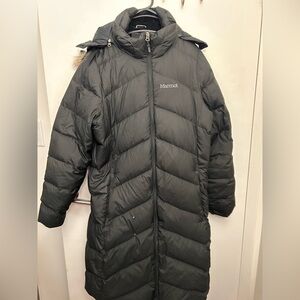 Marmot Charcoal Long Puffer Jacket